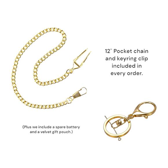 Sailor Moon Inspired Pocket Pendant Watch – Moon & Stars Anime Necklace Gift - Picture 9 of 9